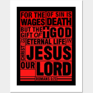 Romans 6:23 Eternal Life Posters and Art